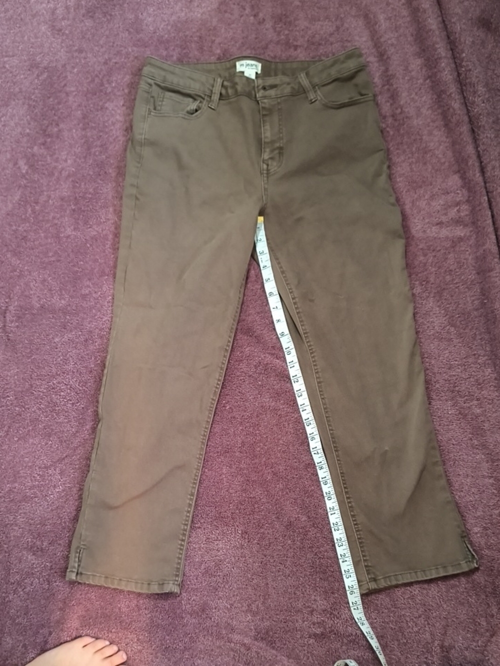 Maurices Women’s Brown Straight-Leg Jeans